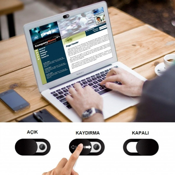 Webcam Cover Notebook ve Telefon Kamera Kapatıcı - Resim 5