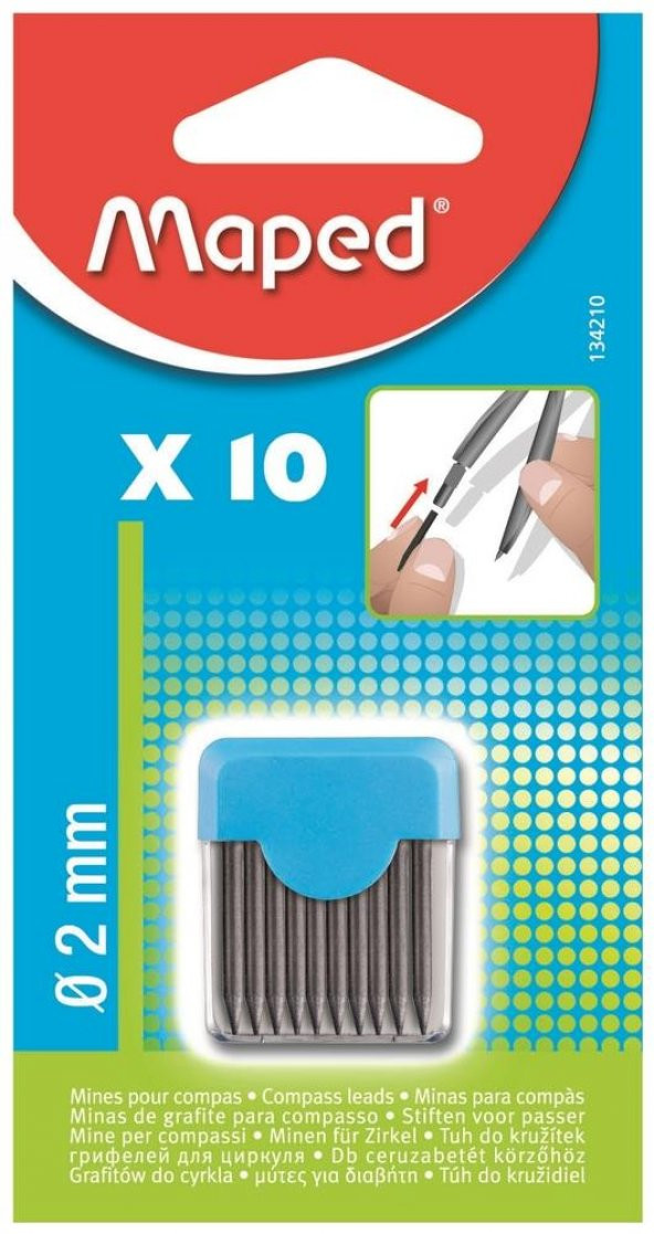 MAPED PERGEL YEDEK UC 2mm 10 LU BLS.(134210) ürün görseli 1