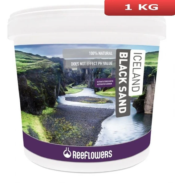 ReeFlowers Iceland Black Sand Akvaryum Kumu (3-5 Mm) 1 Kg IBS25K2 ürün görseli 1