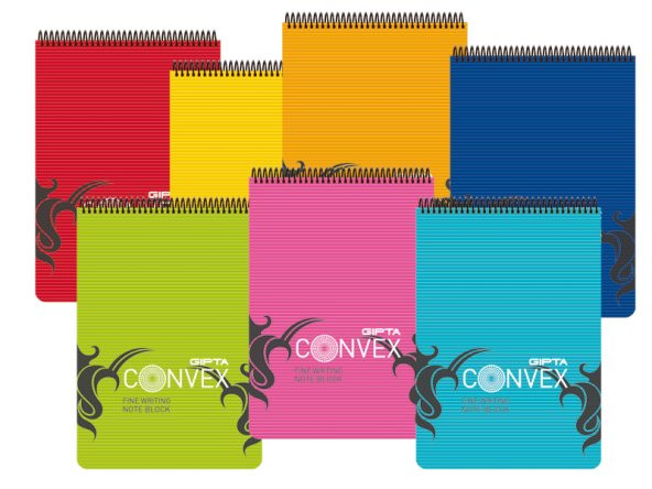 GIPTA A5 100 YAPRAK KARELİ DEFTER SİPRALLİ 1396 CONVEX ürün görseli 1