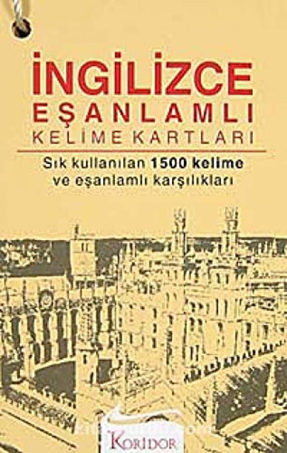 İNGİLİZCE EŞANLAMLI KELİME KARTLARI (1.500 SIK KULLANILAN) ürün görseli 1