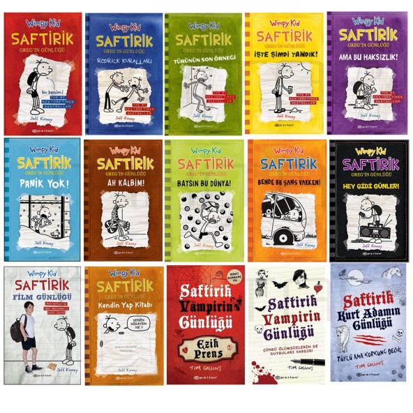 Saftirik Gregin Günlüğü - Jeff Kinney Serisi - 15 Kitaplık Seti ürün görseli 1