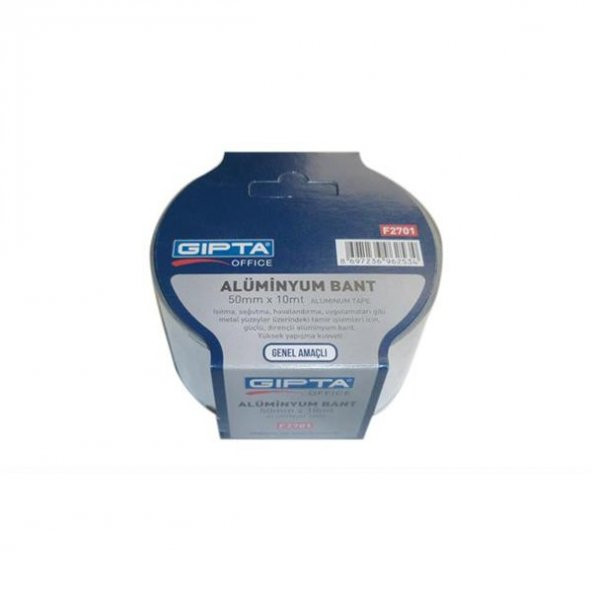 ALÜMİNYUM BANT 50MMX10MT YÜKSEK YAPIŞMA KUVVETİ (GENEL AMAÇLI) ürün görseli 1