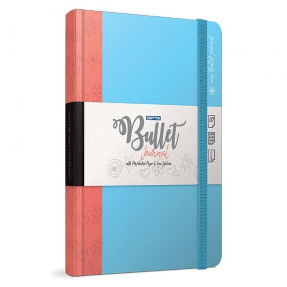 GIPTA BULLET JOURNAL TARİHSİZ NOKTALI GÜNLÜK DEFTERİ 168YP-13X21 ürün görseli 1