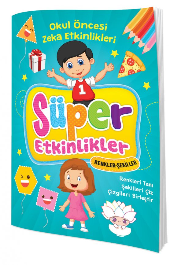 SÜPER ETKİNLİKLER (RENKLER-ŞEKİLLER) OKUL ÖNCESİ EĞİTİM KİTABI ürün görseli 1