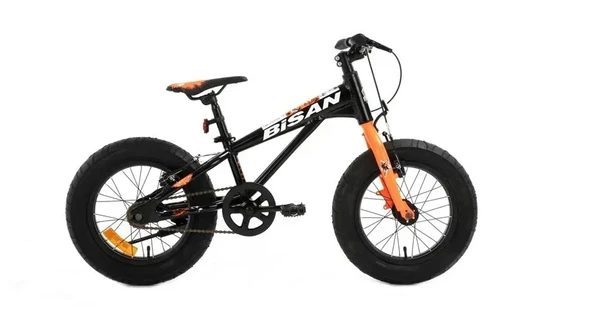 BİSAN LIMIT ERKEK ÇOCUK BİSİKLETİ 23CM V 16 JANT SİYAH TURUNCU ürün görseli 1