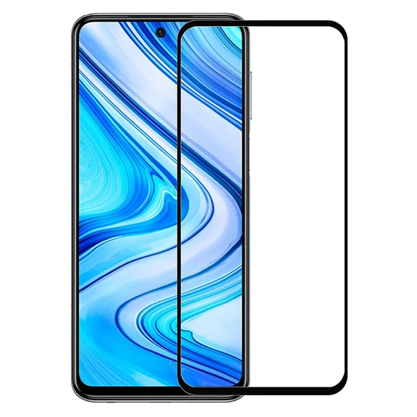 Bufalo Xiaomi Redmi Note 9 Pro 5G 2021 Ekran Koruyucu 5D Temperli Cam Siyah ürün görseli 1