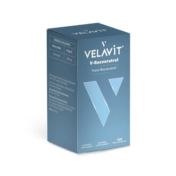 Velavit V-Resveratrol 120 Kapsül ürün görseli 1
