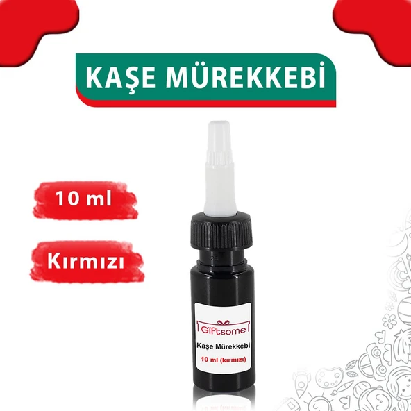 Kırmızı Kaşe Mürekkebi, Elbise İsim Ve Kıyafet, Defter Kitap Kaşesi Anaokulu Kreş Etiket, Öğrenci Kaşesi Mürekkebi Kırmızı ürün görseli 1