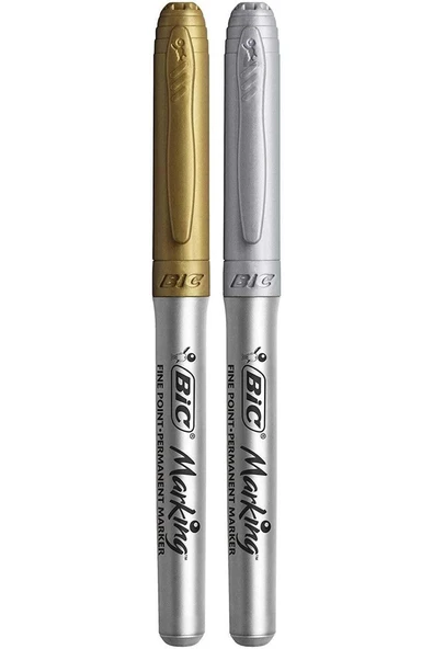 Bic Markıng Kalem Altın-Gümüş 2 Li - Resim 2
