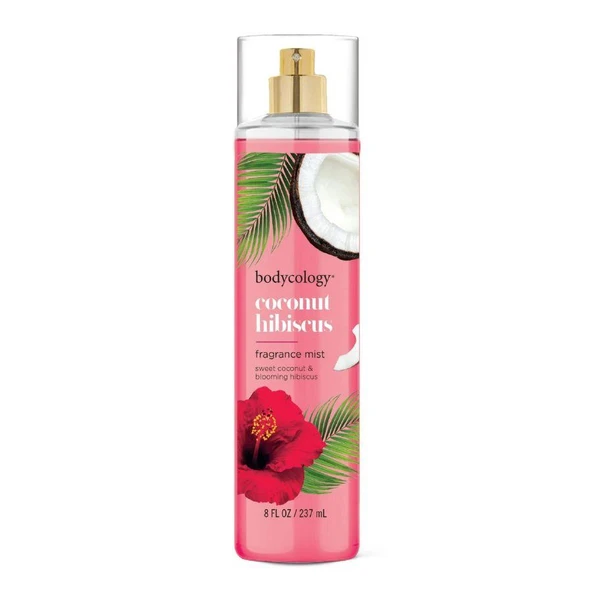 Bodycology Coconut Hibiscus Fragrance Mist Hindistanceviz ve Hibiskus Kokulu Kadın Vücut Spreyi ürün görseli 1