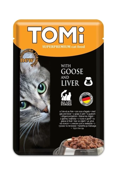 Tomi Kedi Kaz & Ciger Pouch Mama 100 Ml ürün görseli 1