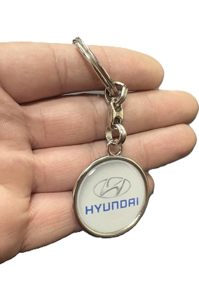 Hyundai Damla Logolu Metal Anahtarlık Çift Yönlü (1 ADET) ürün görseli 1