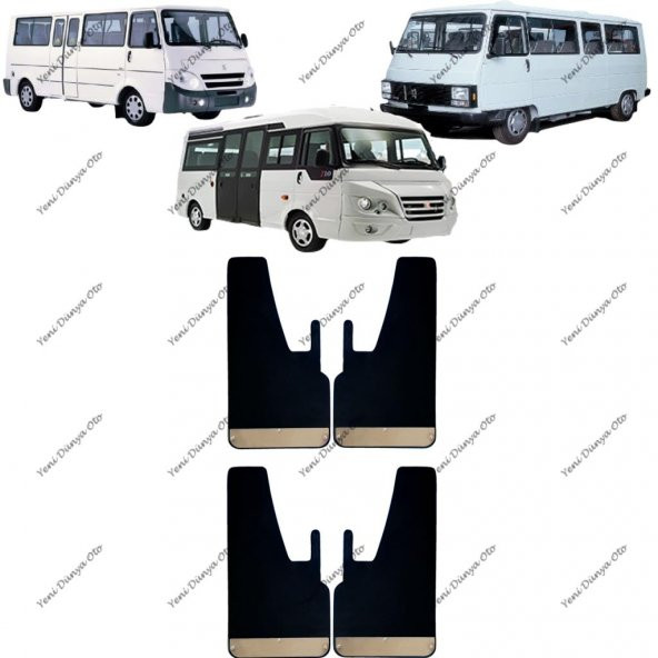 Peugeot Karsan J9 - J10 4lü Krom Paçalık, Çamurluk, Tozluk PEU0SX023 ürün görseli 1