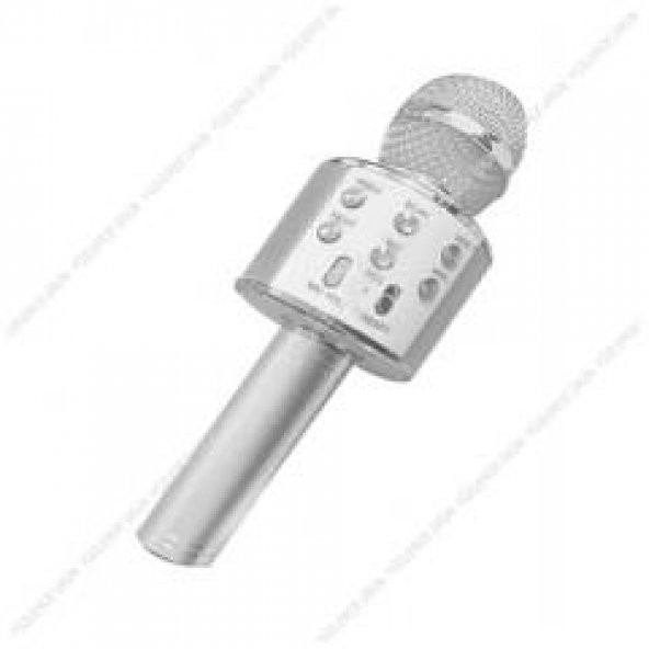 Wster Ws-858 Gümüş Bluetooth Karaoke Mikrofon ürün görseli 1