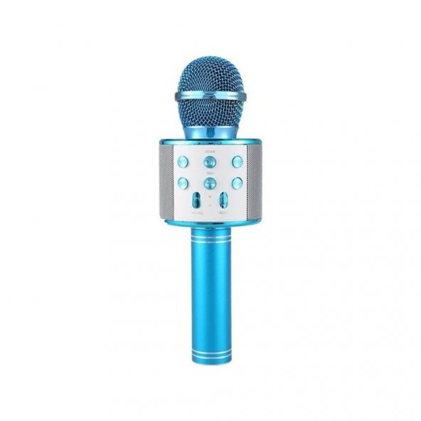 Wster Ws-858 mavi Bluetooth Karaoke Mikrofon ürün görseli 1