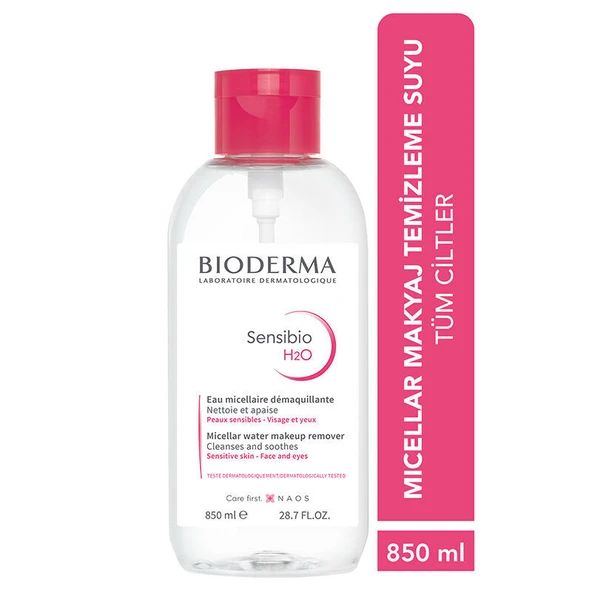 Bioderma Sensibio H2O Yüz ve Makyaj Temizleme Suyu 850 ml ürün görseli 1