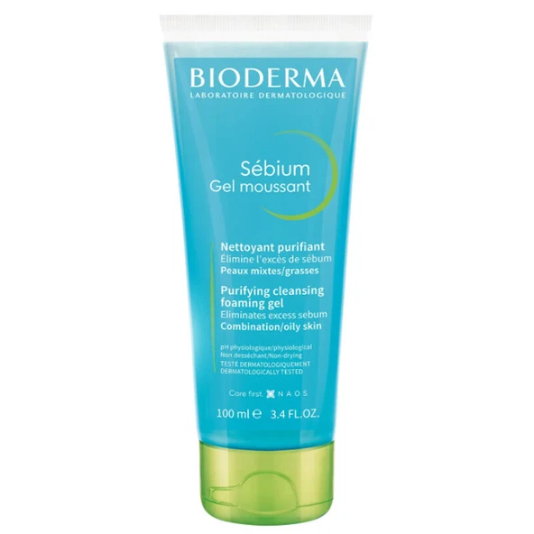 Bioderma Sebium Düzensiz Ciltlere Özel Arındırıcı Günlük Temizleme Jeli 100 ml ürün görseli 1