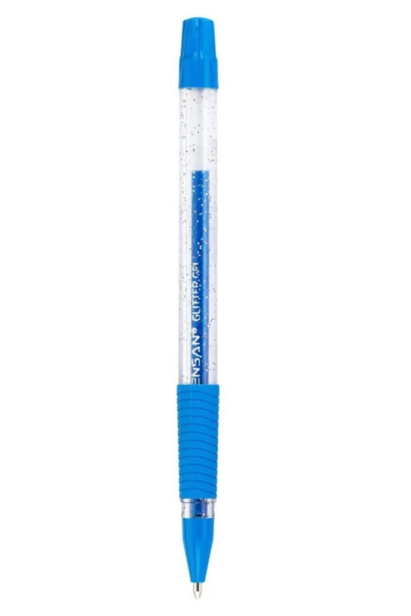 Pensan Mavi Simli Jel Tükenmez Kalem Jel Simli 1.0 MM Mavi (12 Li Paket) ürün görseli 1