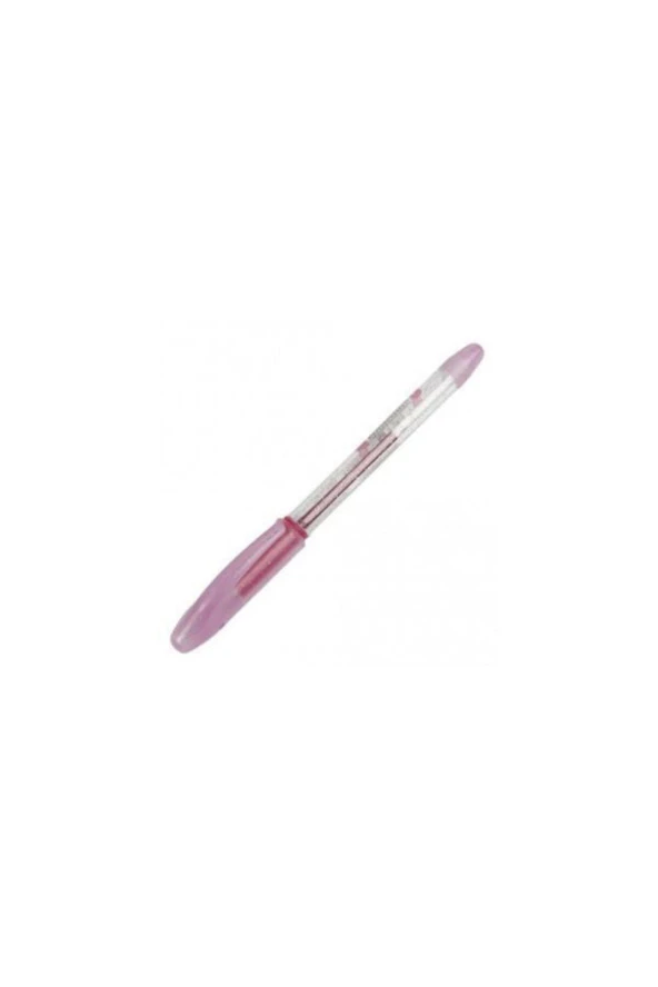 Pensan Pembe Simli Tükenmez Kalem Jel Simli 1.0 MM Pembe (12 Li Paket) ürün görseli 1