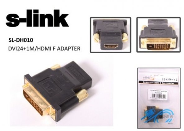 S-link SL-DH010 Hdmı Dişi To Dvı 24+1 Erkek Çevirici ürün görseli 1