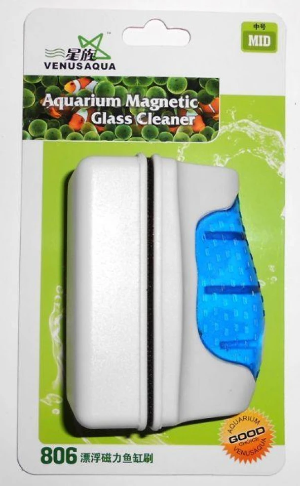 Venusaqua Akvaryum Mıknatıslı Silecek 10mm-MID 806 ürün görseli 1