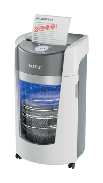LEITZ IQ Optimax Office Mikro Kesim Evrak İmha Makinesi P5 35 L ürün görseli 1