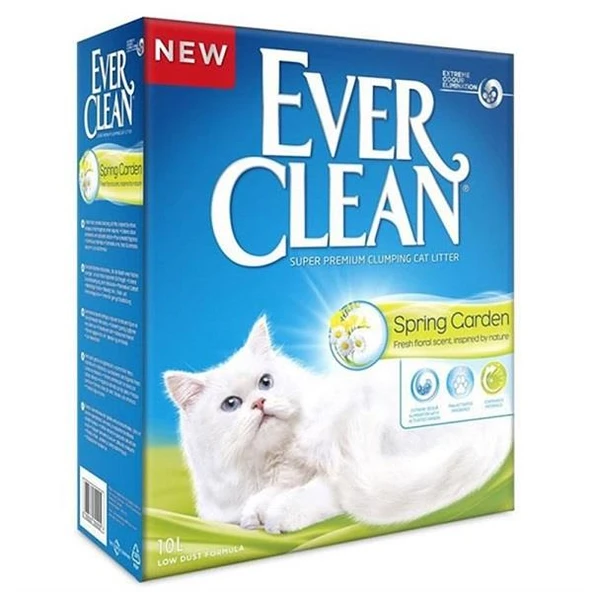 Ever Clean Spring Garden Çiçek Kokulu Topaklaşan Kedi Kumu 10 Lt ürün görseli 1