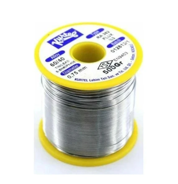 KURTEL 500 gr Makara 60/40 1.2 mm Lehim Teli (Pastalı) ürün görseli 1