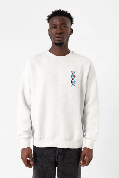 Bordo Mavi Dna Beyaz Erkek 2ip Sweatshirt ürün görseli 1