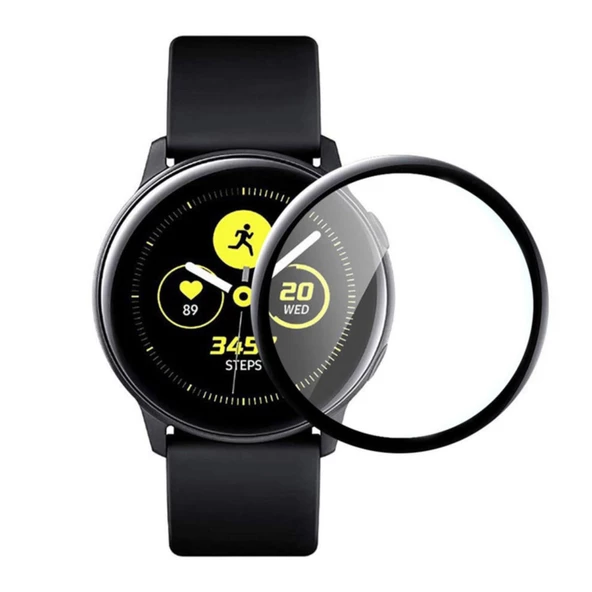 Bufalo Samsung Galaxy Active 2 44mm Ekran Koruyucu 3D Kavisli PMMA Nano Siyah Çerçeve ürün görseli 1
