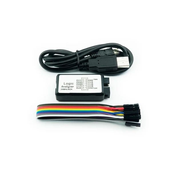 USB Lojik Analizör - 24 MHz 8 Kanal, Saleae Logic Analyzer ürün görseli 1