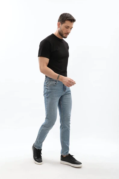 Erkek Likralı Slim Jean Pantolon - Resim 2