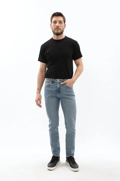 Erkek Likralı Slim Jean Pantolon - Resim 4