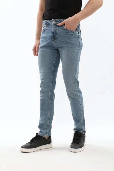 Erkek Likralı Slim Jean Pantolon - Resim 8