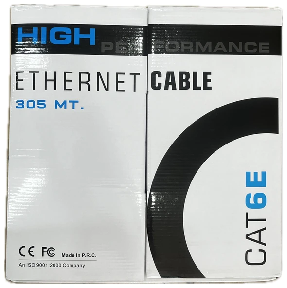 Cablox Gri Pe Cca 4X2X24 24 Awg Lan Cat6 U/Utp 305Mt. İndoor Box ürün görseli 1