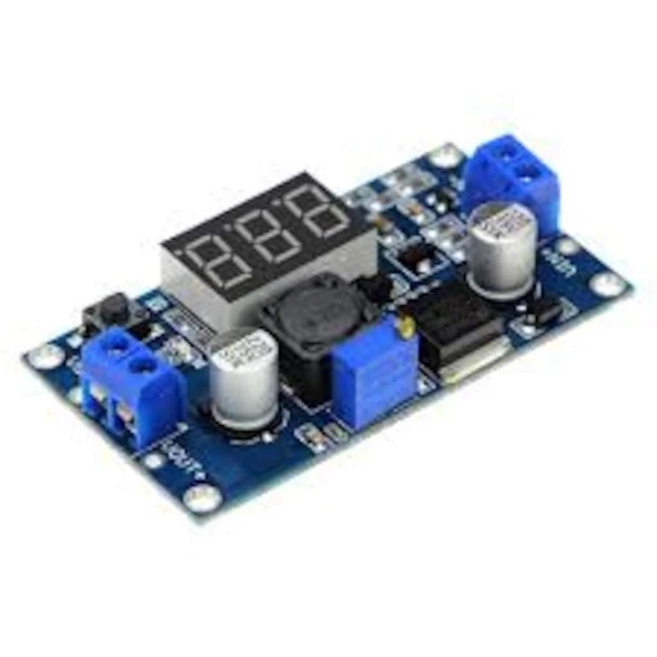 Voltmetreli LM2596 Ayarlı Modül Ayarlanabilir 3A Güç Kaynağı ürün görseli 1