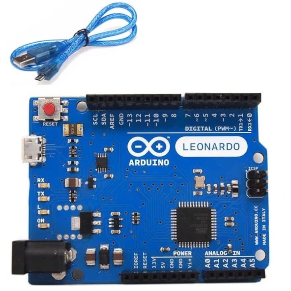 Arduino Leonardo R3  Klon + Micro USB Kablo ürün görseli 1