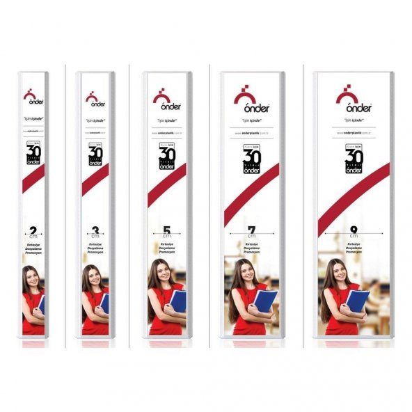 Önder Sunum Klasörü 4 Halkalı 20 MM A4 Beyaz 2012-5 ürün görseli 1