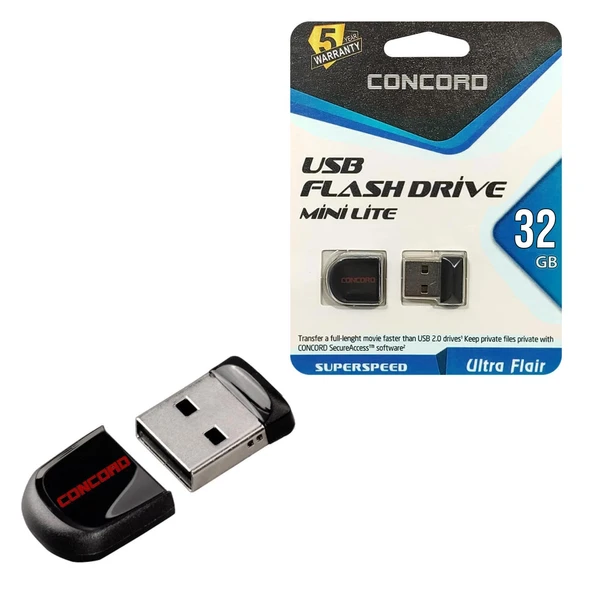 CONCORD C-UML32 Usb Flash Bellek Mini Lite 32GB ürün görseli 1