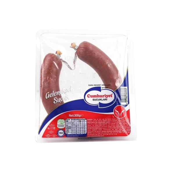 Cumhuriyet Sucukları Kangal Fermente Sucuk Vakumlu 300 gr ürün görseli 1