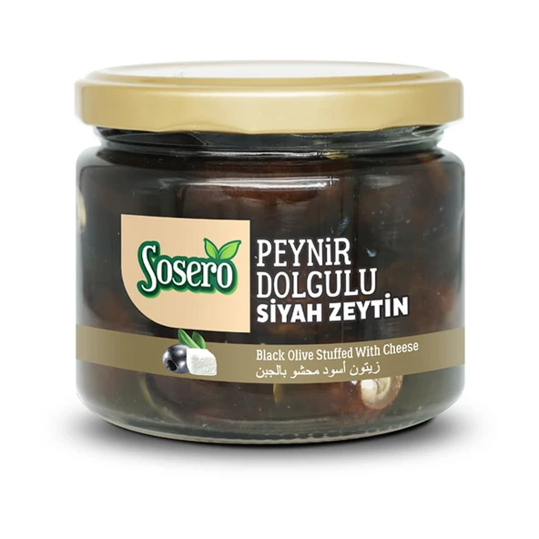 Sosero Peynir Dolgulu Siyah Zeytin 300 gr ürün görseli 1