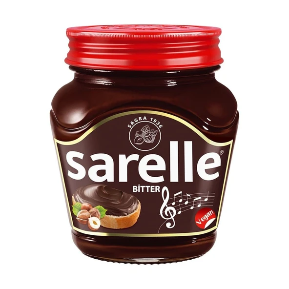 Sarelle Bitter Kakaolu Fındık Ezmesi 350 Gr Kavanoz ürün görseli 1