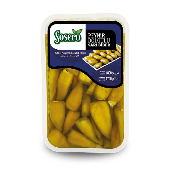 Sosero Peynir Dolgulu Balık Biber 1800 gr Tabak ürün görseli 1