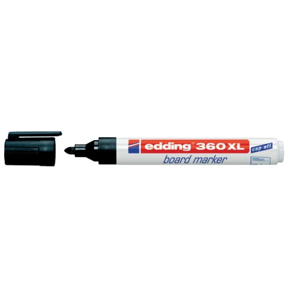 Edding Tahta Kalemi Yuvarlak Uçlu Siyah 360 XL (10 Lu Kutu) ürün görseli 1
