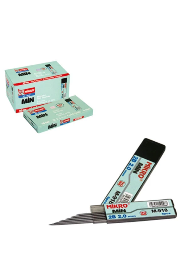 Mikro Teknik Kalem Ucu Min 2B 90 MM 2 MM (24 Lü Kutu) ürün görseli 1