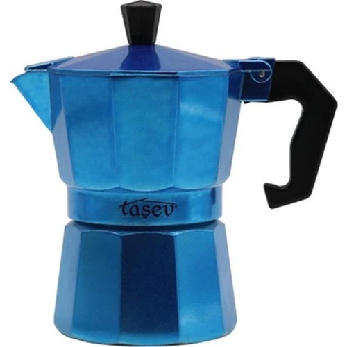 Taşev T1195 Piccolo Moka Pot 6 Fincan Mavi (alüminyum) ürün görseli 1