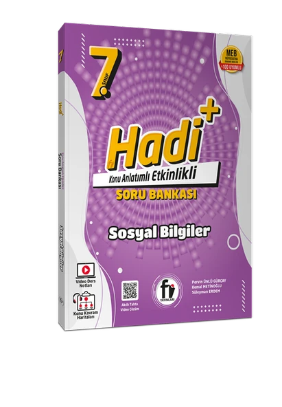 Fi Yayınları 7. Sınıf Sosyal Bilgiler Hadi Konu Anlatımlı Soru Bankası Yeni ürün görseli 1