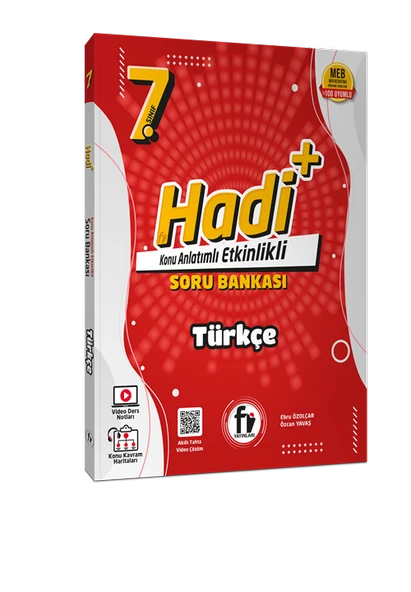 Fi Yayınları 7. Sınıf Türkçe Hadi Konu Anlatımlı Soru Bankası Yeni ürün görseli 1