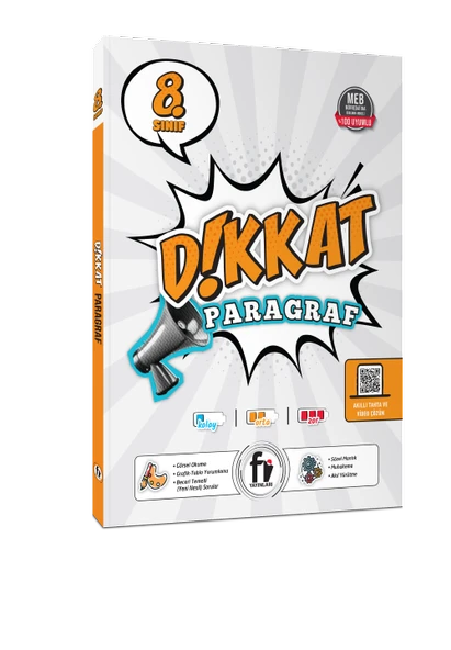 Fi Yayınları 8. Sınıf Dikkat Paragraf Soru Bankası ürün görseli 1